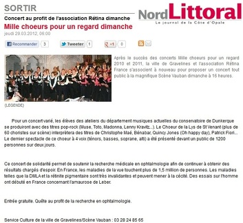 Concert Gravelines Article