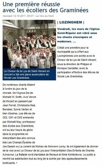 Article VoixduNord Lozinghem