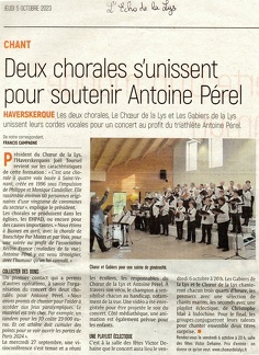 Article 5oct2023 L'Echo de la Lys